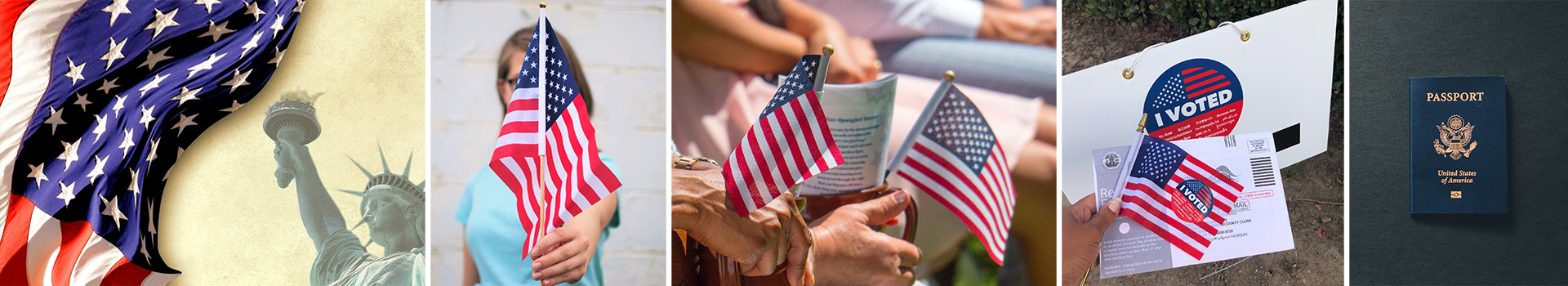 Citizenship, American flag, vote, USA